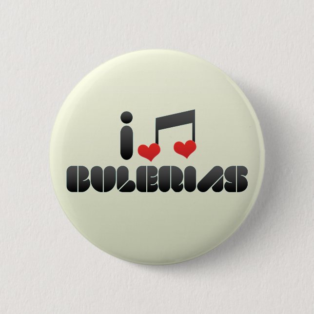 Bulerias fan 6 cm round badge (Front)