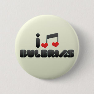 Bulerias fan 6 cm round badge