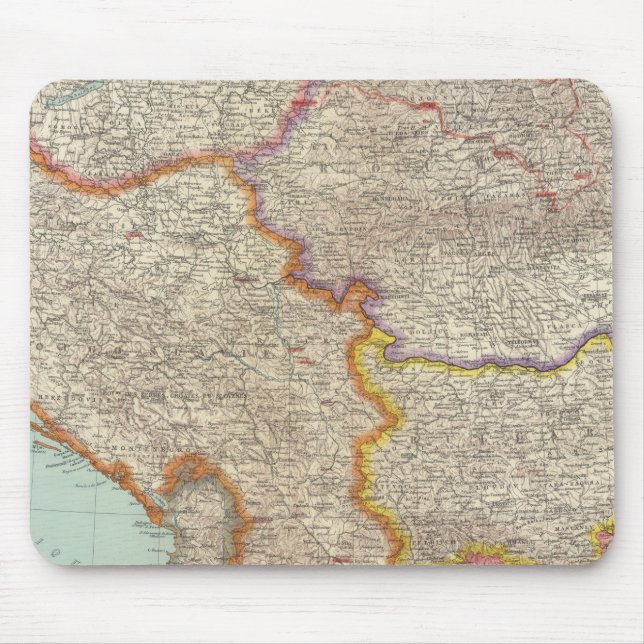Bulgaria and Serbia Mouse Pad (Front)