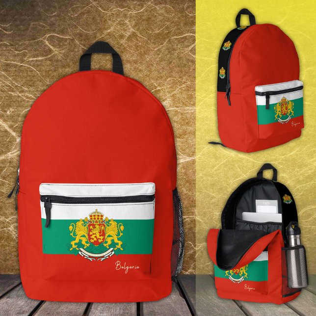 Bulgaria, backpack, Bulgarian Flag / patriotic Printed Backpack (Creator Uploaded)