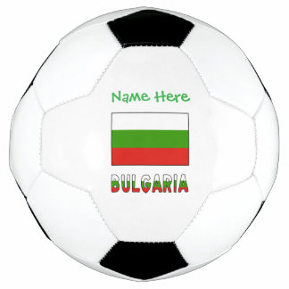 Bulgaria Bulgarian Flag Green Personalized Name Soccer Ball
