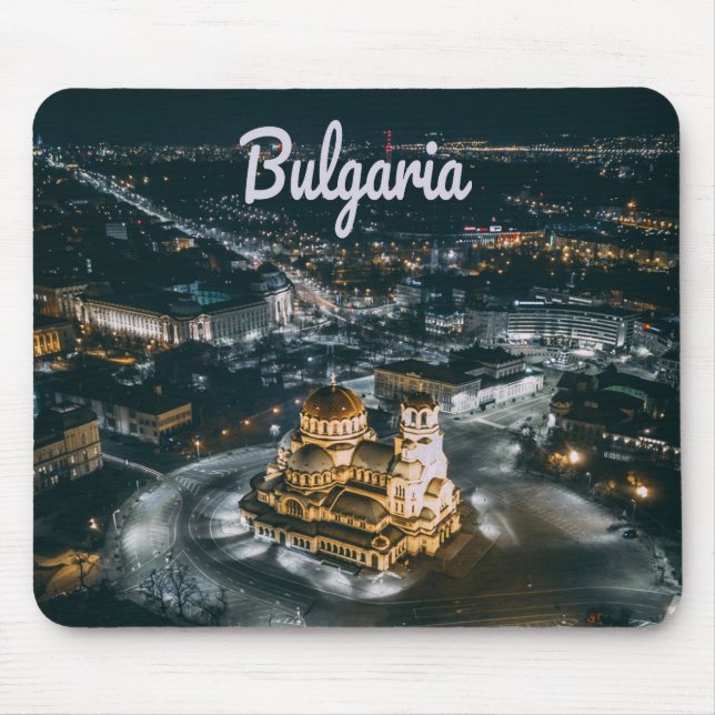 Bulgaria Capital Sofia Alexander Nevsky Cathedral Mouse Pad (Front)