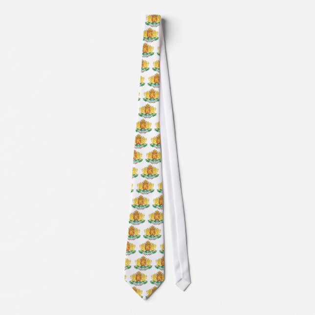 Bulgaria Coat Of Arms Tie (Front)