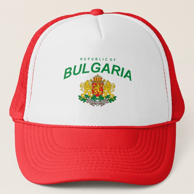 Bulgaria Coat of Arms Trucker Hat (Front)