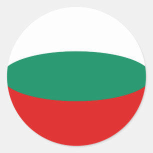 Bulgaria Fisheye Flag Sticker
