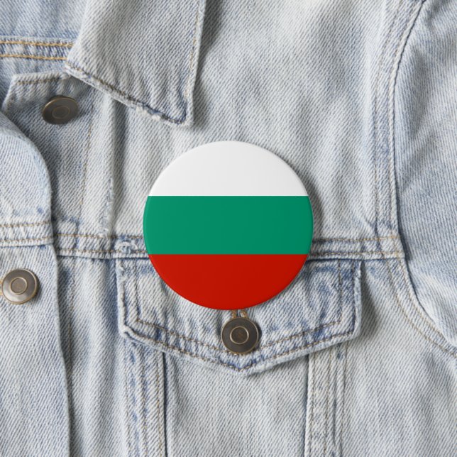 Bulgaria flag 7.5 cm round badge (In Situ)