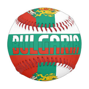 Bulgaria Flag and Coat of Arms Patriotic Baseball