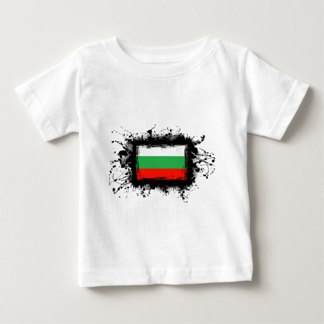 Bulgaria Flag Baby T-Shirt (Front)
