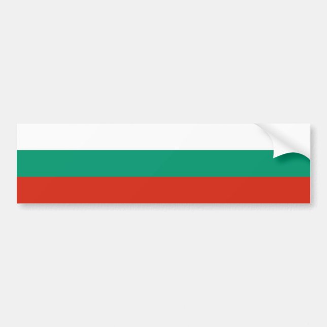 Bulgaria Flag Bumper Sticker (Front)