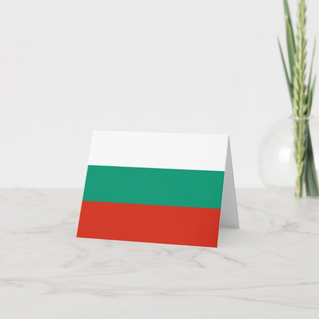 Bulgaria Flag Card (Front)