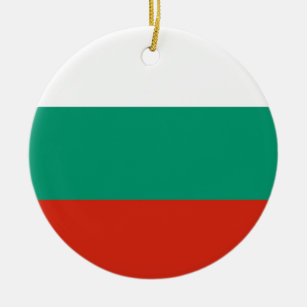 Bulgaria Flag Ceramic Tree Decoration