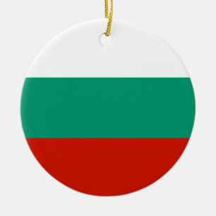 Bulgaria flag ceramic tree decoration