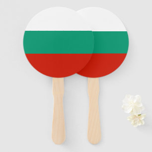 Bulgaria flag hand fan
