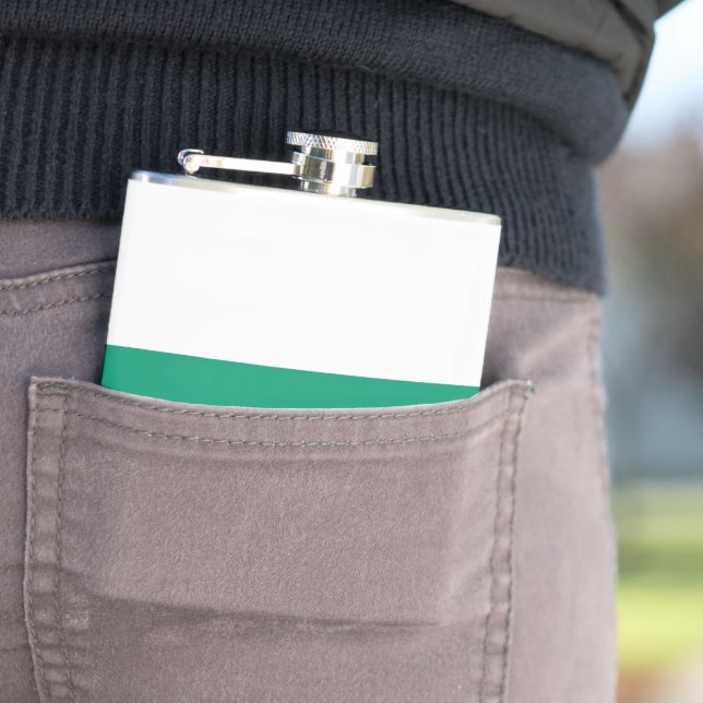 Bulgaria flag hip flask (In Situ)