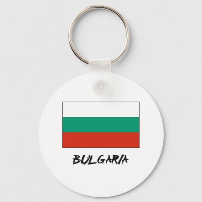 Bulgaria Flag Key Ring (Front)