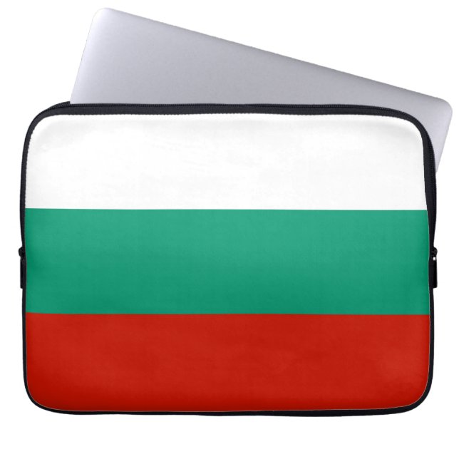 Bulgaria flag laptop sleeve (Front)