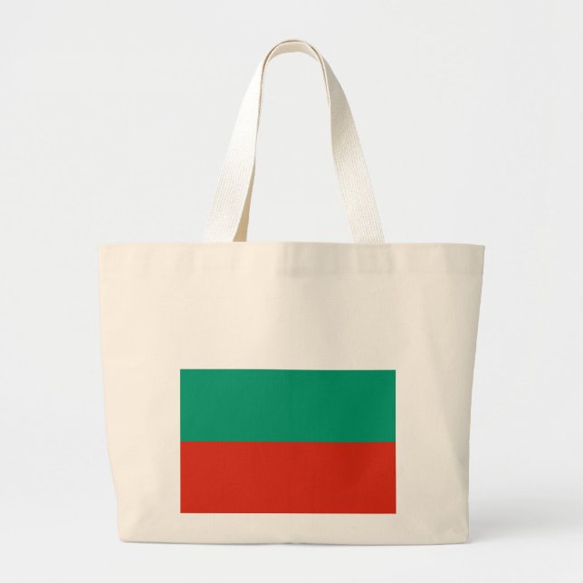 Bulgaria Flag Large Tote Bag (Front)