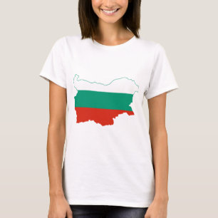 Bulgaria Flag map BG T-Shirt