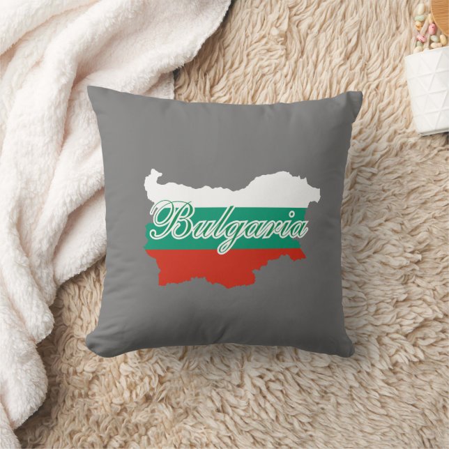 Bulgaria flag map cushion (Blanket)