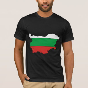 Bulgaria Flag Map full size T-Shirt