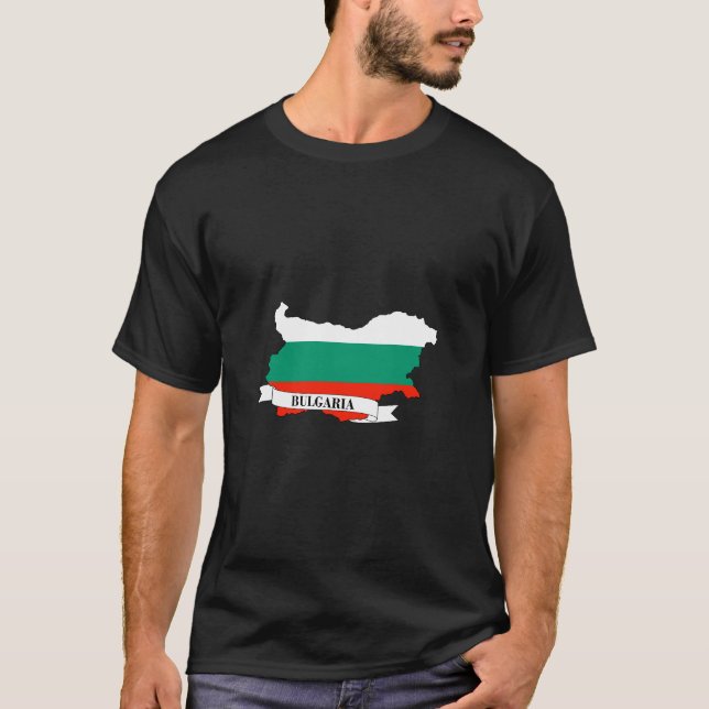 bulgaria flag map T-Shirt (Front)