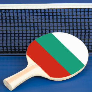 Bulgaria flag ping pong paddle