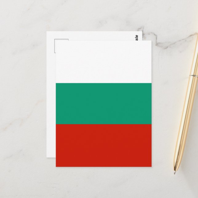 Bulgaria flag postcard (Front/Back In Situ)
