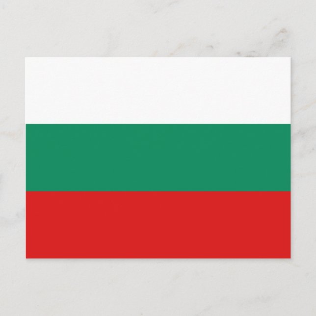 Bulgaria Flag Postcard (Front)