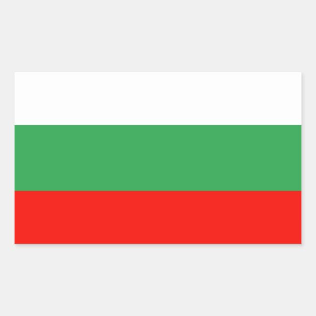Bulgaria Flag Rectangular Sticker (Front)