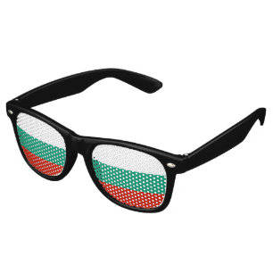 Bulgaria flag retro sunglasses