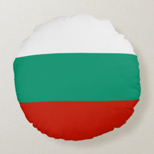 Bulgaria flag round cushion