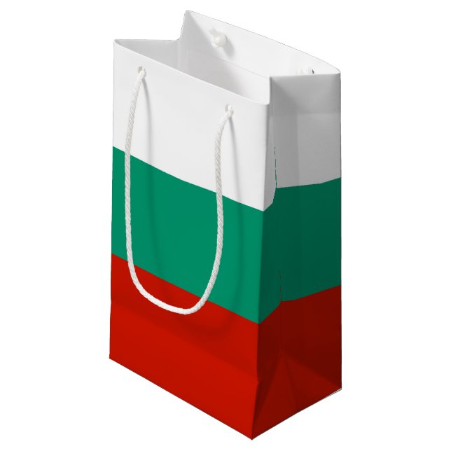 Bulgaria flag small gift bag (Front Angled)