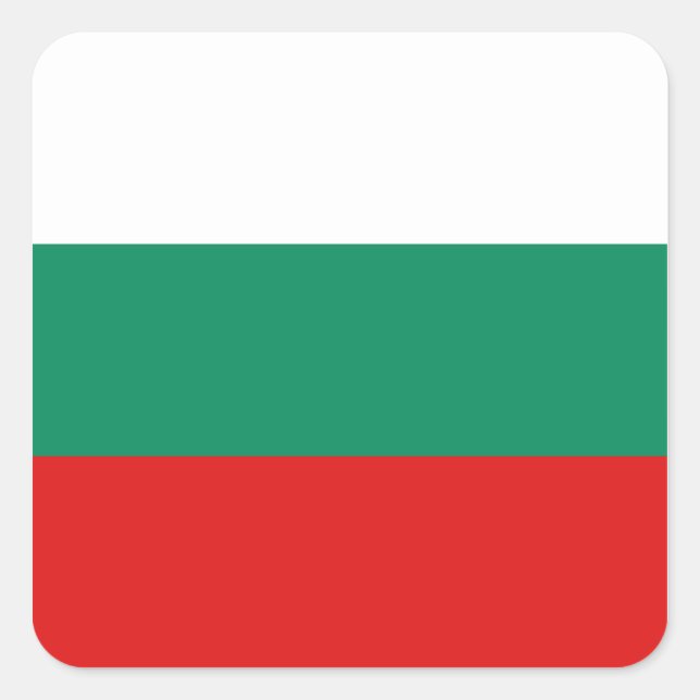 Bulgaria Flag Sticker (Front)