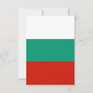 Bulgaria flag thank you card