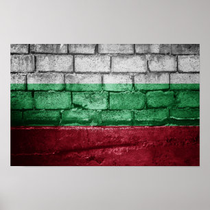 Bulgaria flag wall poster
