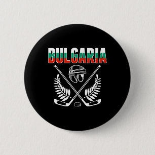 Bulgaria Ice Hockey Fans Jersey - Support Bulgaria 6 Cm Round Badge