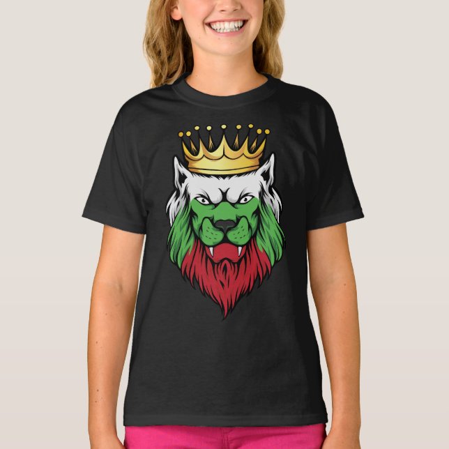 Bulgaria Lion King Flag T-Shirt (Front)