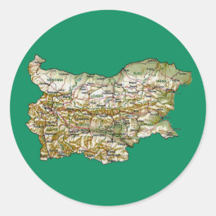 Bulgaria Map Sticker