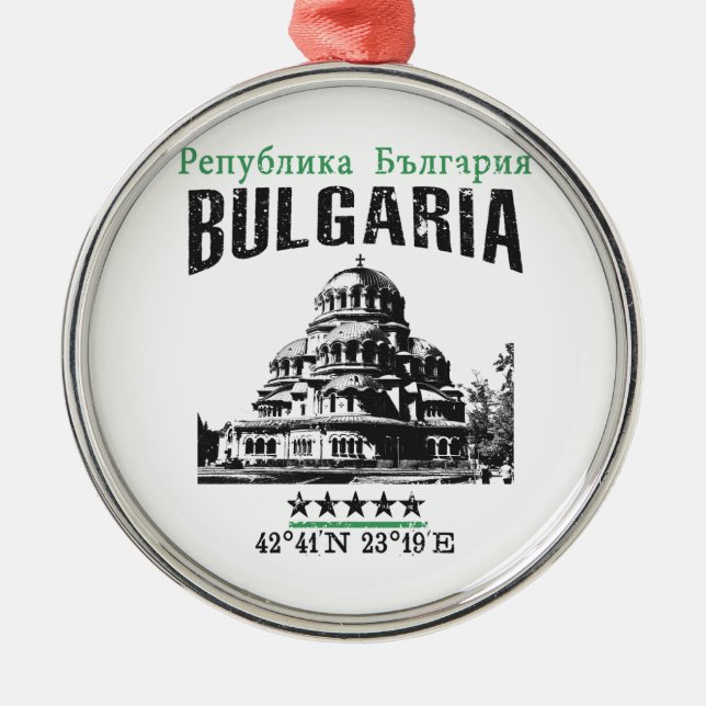 Bulgaria Metal Tree Decoration (Front)