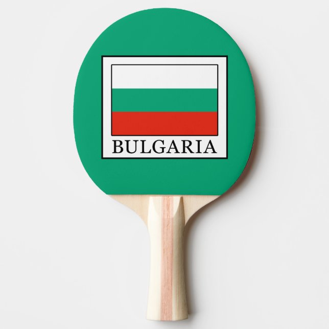 Bulgaria Ping Pong Paddle (Front)