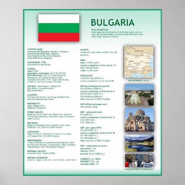 Bulgaria Poster (Front)