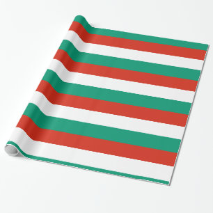 Bulgaria Red White Green Wrapping Paper