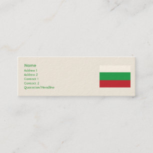 Bulgaria - Skinny Mini Business Card