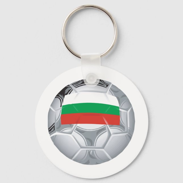 Bulgaria Soccer Key Ring (Front)