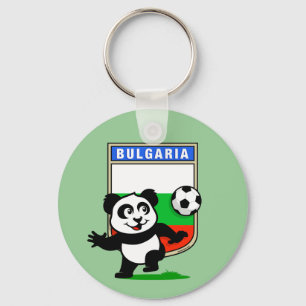 Bulgaria Soccer Panda Key Ring