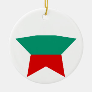 Bulgaria Star Ceramic Tree Decoration