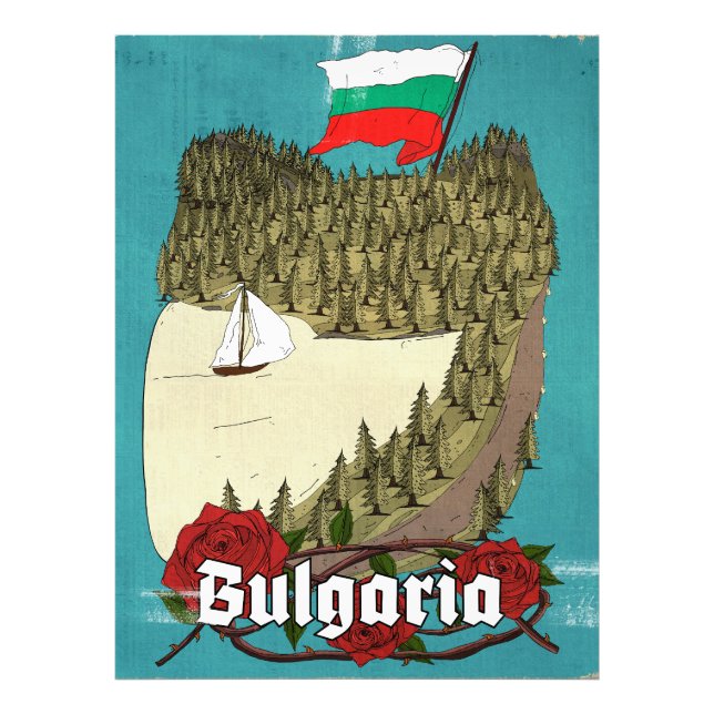 Bulgaria Vintage Travel Poster (Front)