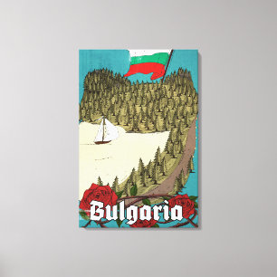 Bulgaria Vintage Travel Poster Canvas Print