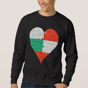 Bulgarian Austrian Flag Heart Sweatshirt
