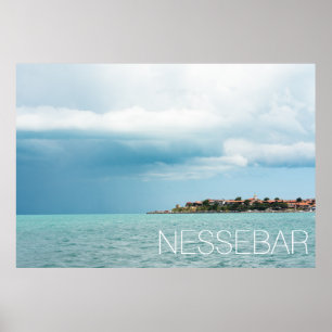 Bulgarian city Nessebar Poster